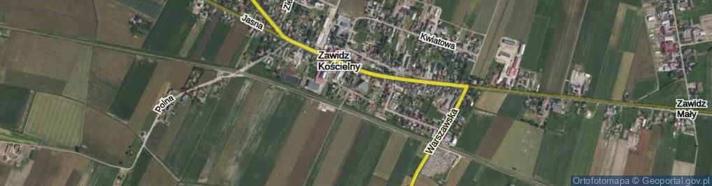 Zdjęcie satelitarne Zacisze ul.